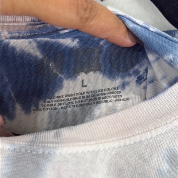 Halsey Red and Blue Tie-Dye Short Sleeve Tee - Picture 4 of 5